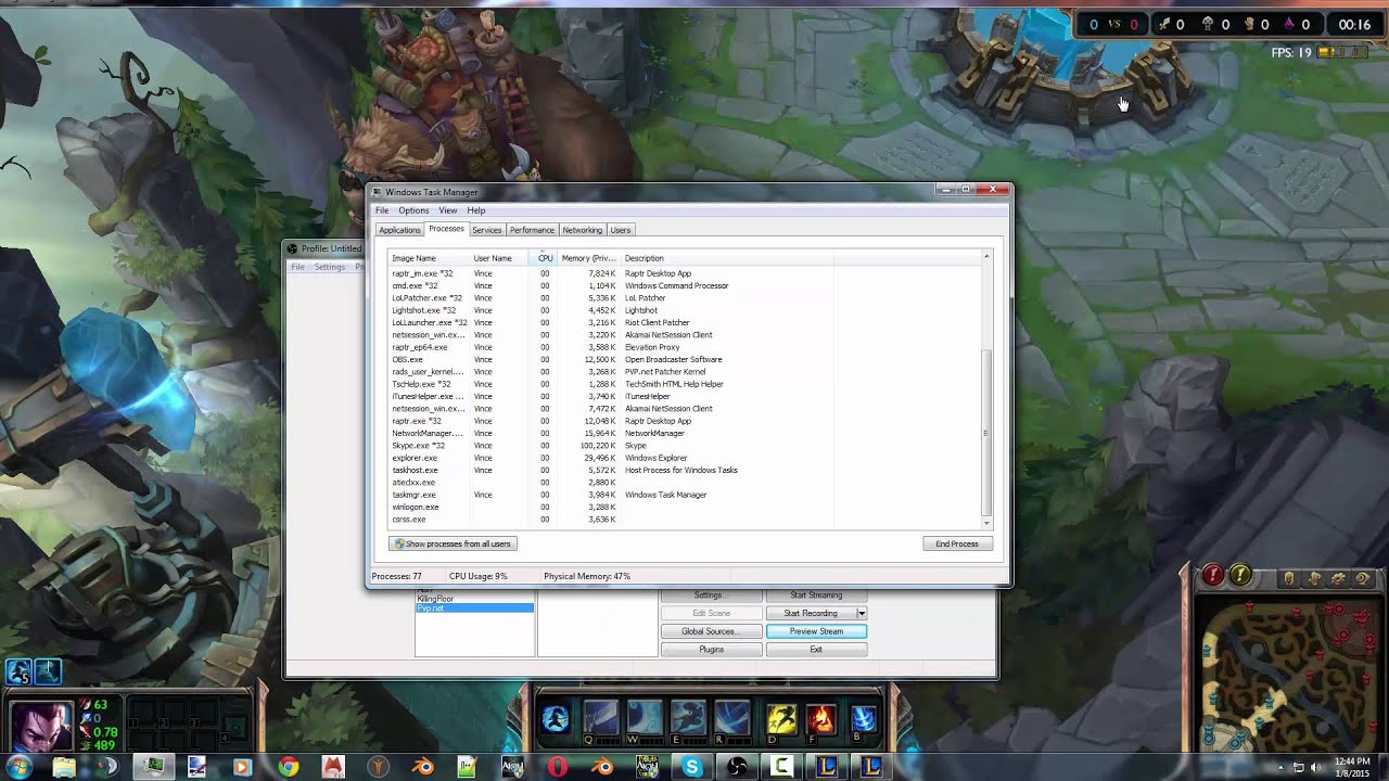 league of legends streaming guide